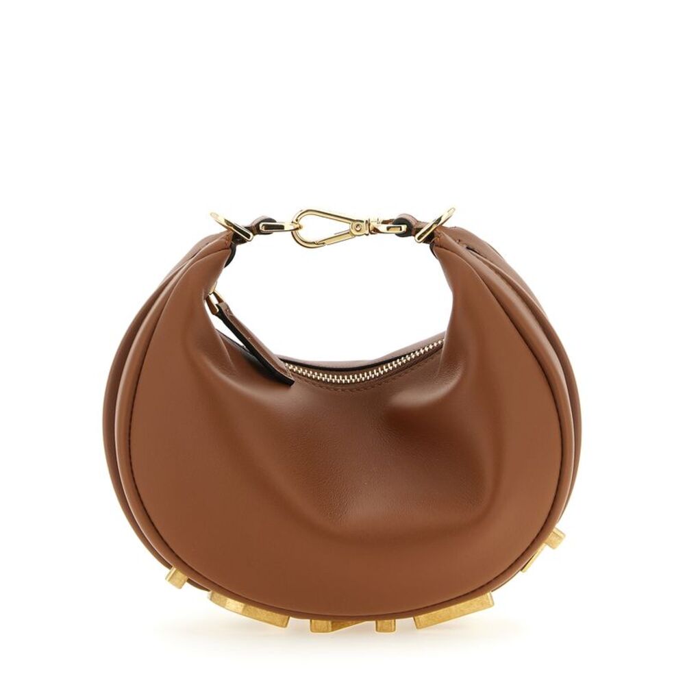 Fendi Brown Calfskin Women's Handbag